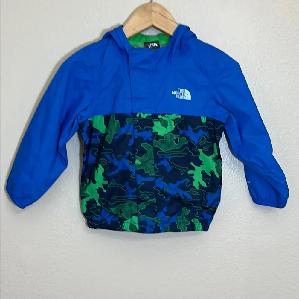 The North Face Blue Green Camo Lightweight Spring Jacket
